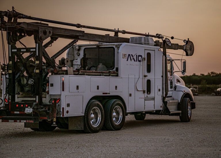 Advanced wireline service equipment in action by Axio Energy Services in Texas"